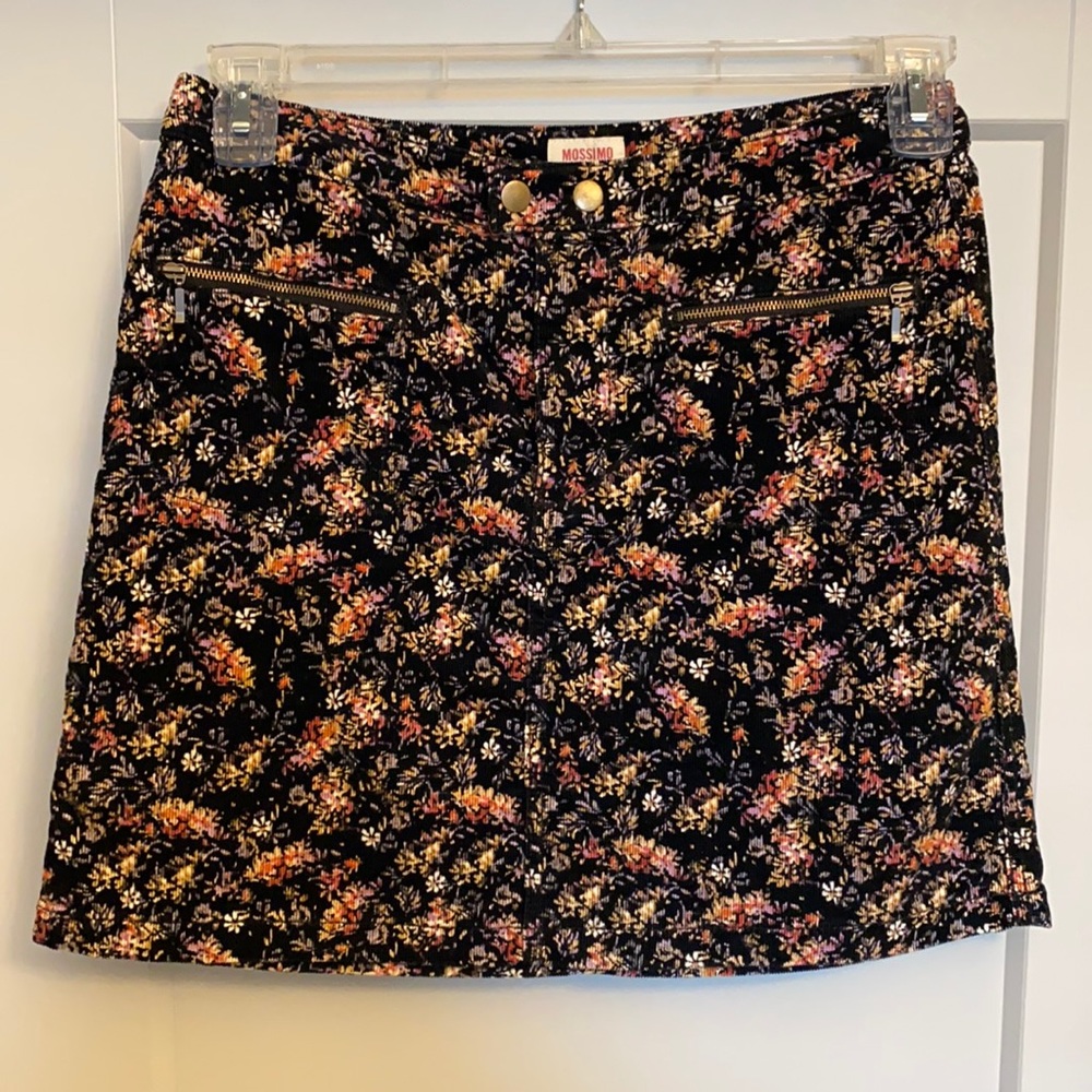 Velvet Mini Skirt